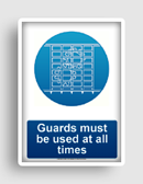 free printable guards must be used at all times  sign 