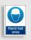 free printable hard hat area  sign 