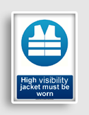 free printable high visibility jacket must be worn   sign 