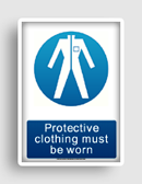 free printable protective clothing must be worn  sign 