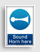 free printable sound horn here  sign 