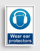 free printable wear ear protectors  sign 