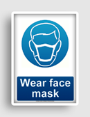 free printable wear face mask  sign 