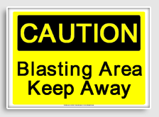 free printable blasting area keep away osha  sign 