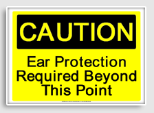 free printable ear protection required beyond this point osha  sign 
