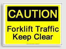 free printable forklift traffic keep clear osha  sign 