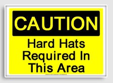 free printable hard hats required in this area osha  sign 