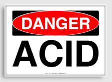 free printable acid osha  sign 