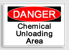 free printable chemical unloading area osha  sign 