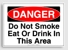 free printable do not smoke eat or drink in this area osha  sign 