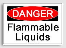 free printable flammable liquids osha  sign 