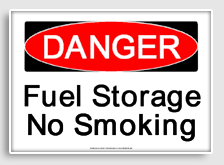 free printable fuel storage no smoking osha  sign 