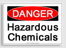 free printable hazardous chemicals osha  sign 