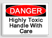 free printable highly toxic handle with care osha  sign 
