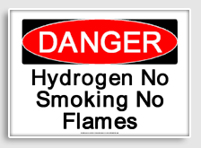 free printable hydrogen no smoking no flames osha  sign 