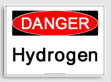 free printable hydrogen osha  sign 