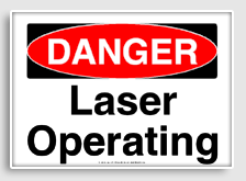 free printable laser operating osha  sign 