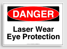 free printable laser wear eye protection osha  sign 