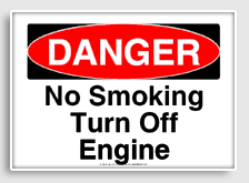 free printable no smoking turn off engine osha  sign 