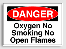 free printable oxygen no smoking no open flames osha  sign 