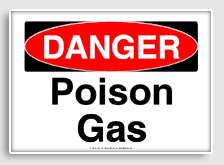 free printable poison gas osha  sign 