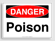 free printable poison osha  sign 