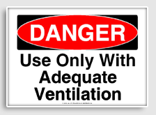free printable use only with adequate ventilation osha  sign 