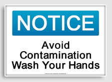 free printable avoid contamination wash your hands osha  sign 