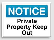 free printable private property keep out osha  sign 
