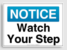 free printable watch your step osha  sign 