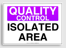 free printable isolated area osha  sign 