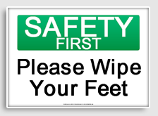 free printable please wipe your feet osha  sign 
