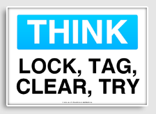 free printable lock, tag, clear, try osha  sign 