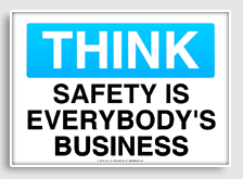free printable safety is everybody's business osha  sign 