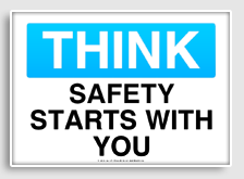 free printable safety starts with you osha  sign 