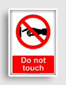 free printable do not touch  sign 
