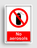 free printable no aerosols  sign 