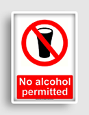 free printable no alcohol permitted  sign 