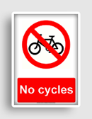 free printable no cycles  sign 