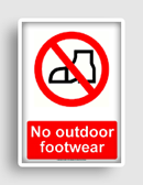 free printable no outdoor footwear  sign 