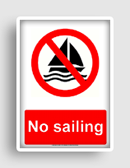 free printable no sailing  sign 