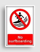 free printable no surfboarding  sign 