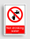 free printable not drinking water  sign 