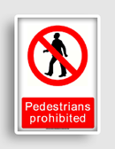 free printable pedestrians prohibited  sign 