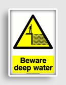 free printable beware deep water  sign 