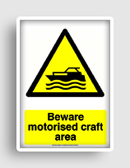 free printable beware motorised craft area  sign 