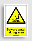 free printable beware water skiing area  sign 