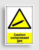 free printable caution compressed gas  sign 