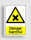 free printable danger harmful  sign 