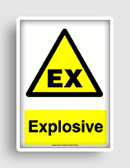 free printable explosive  sign 